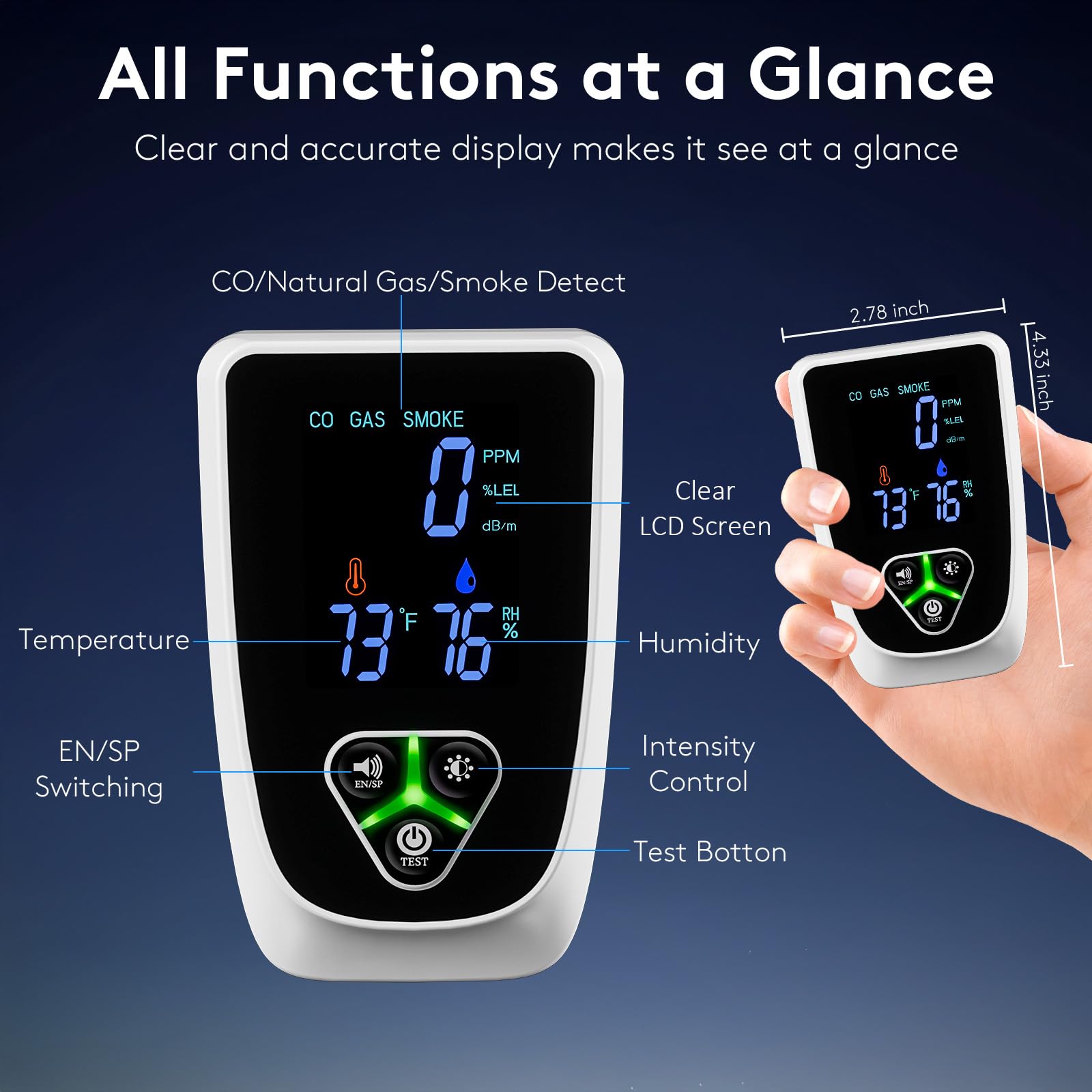 zealme sound and light alerts clearly notify household of changes.