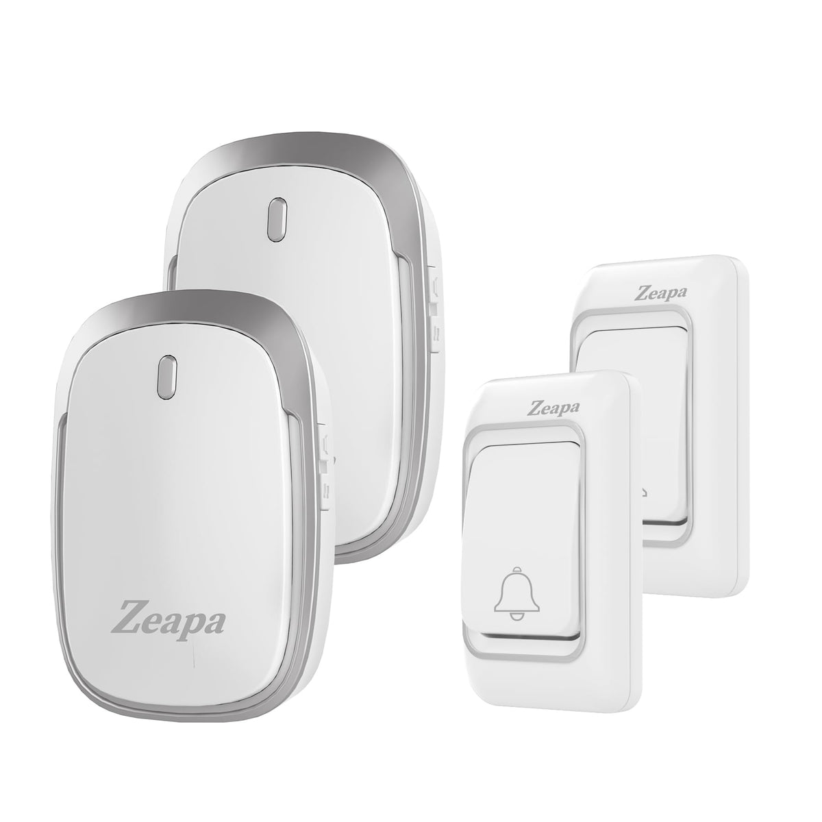 Zeapa wireless doorbell push button transmitter for quick visits and alerts.