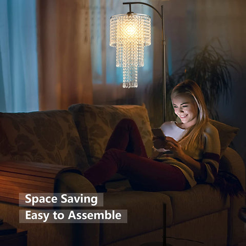 ZECOXOL Arc Floor Lamp ideal for living rooms and bedrooms.