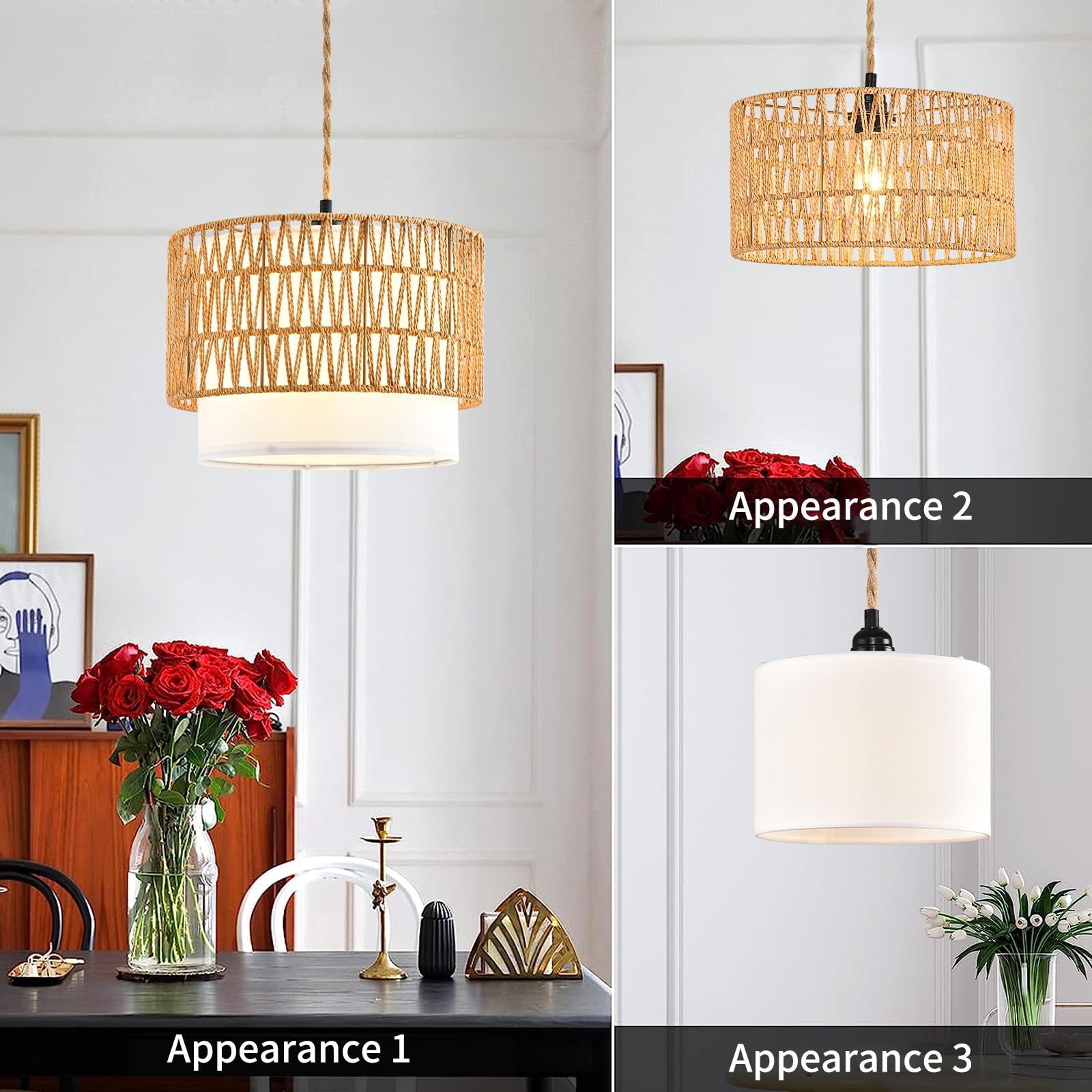 ZECOXOL rustic farmhouse decor lamp enhances warm, inviting spaces