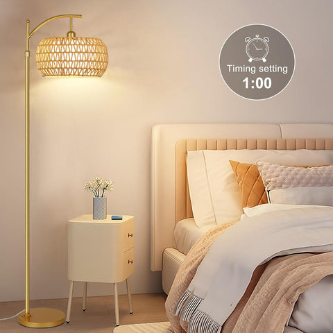 ZECOXOL height-adjustable arc lamp ideal for sofa or desk lighting.