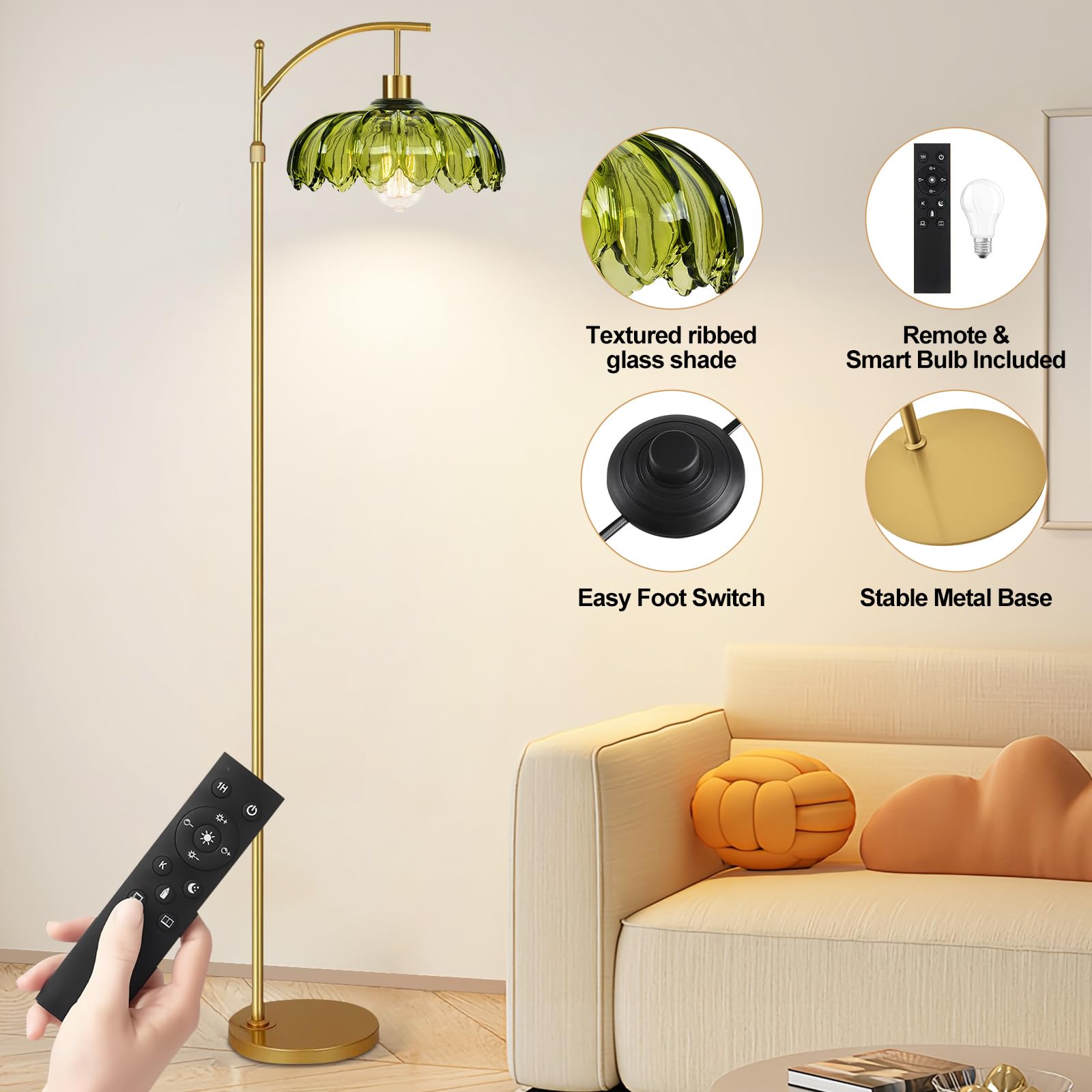 Brass finish adds vintage charm to any space