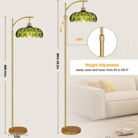 Height-adjustable ZECOXOL lamp adapts to sofas and desks