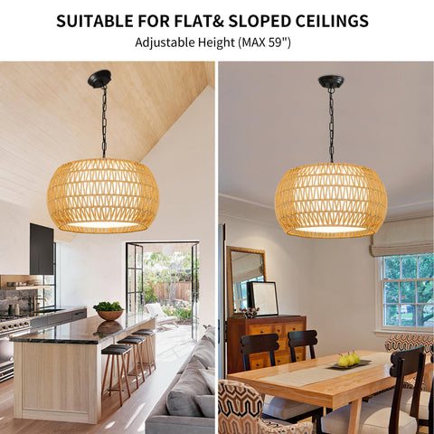 ZECOXOL kitchen island pendant light delivers focused illumination