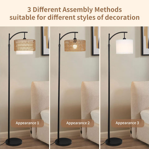 ZECOXOL tall dimmable lamp offers adjustable height for directed lighting.