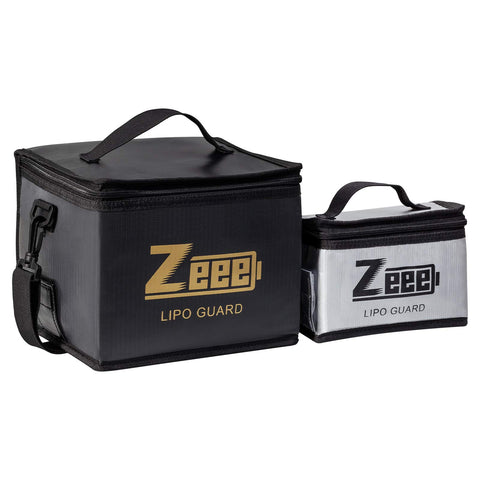 Zeee Lipo Safe Bag Large—fireproof design protects batteries during charging.