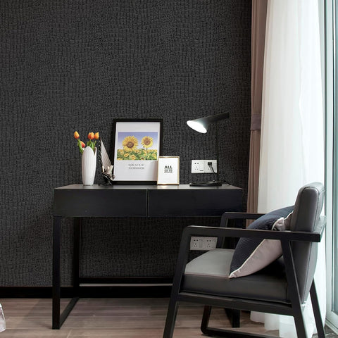 Transforms furniture facades and walls with luxe crocodile texture.
