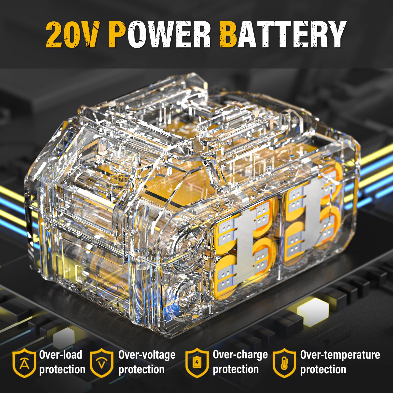ZEGJAW snow shovel compatible battery ready for winter tasks.