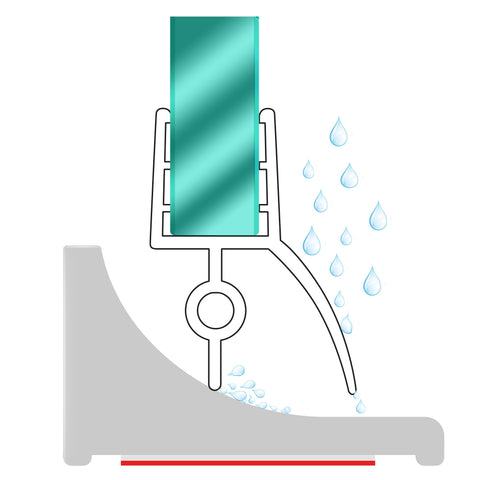Zehiels self-adhesive silicone barrier installs quickly on smooth surfaces.