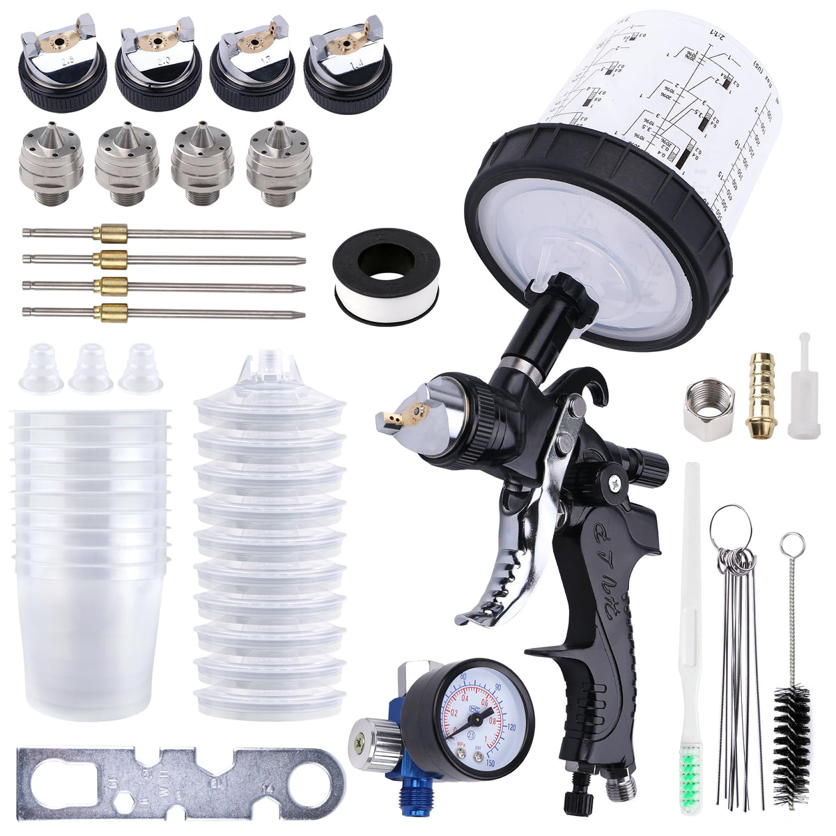 Zeinlenx HVLP spray gun aluminum body for durable, comfortable painting sessions.