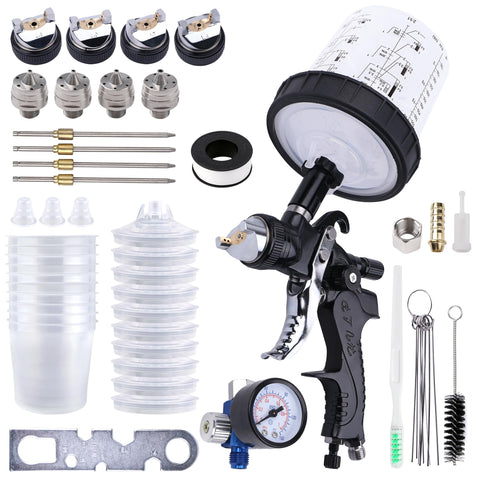 Zeinlenx HVLP spray gun aluminum body for durable, comfortable painting sessions.