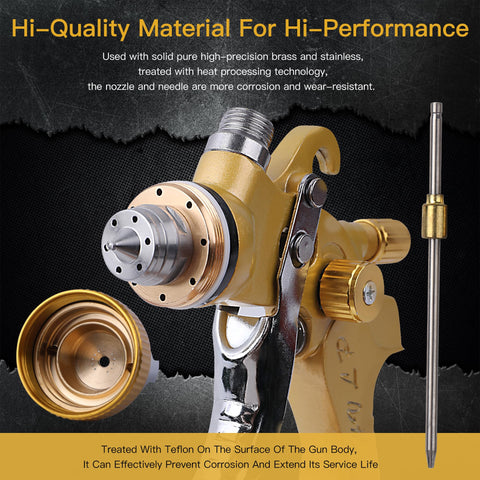 Zeinlenx HVLP spray gun brass air cap for smooth atomization and even coats