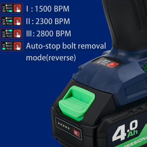 Zeite auto-stop mode demo prevents fasteners from dropping during disassembly