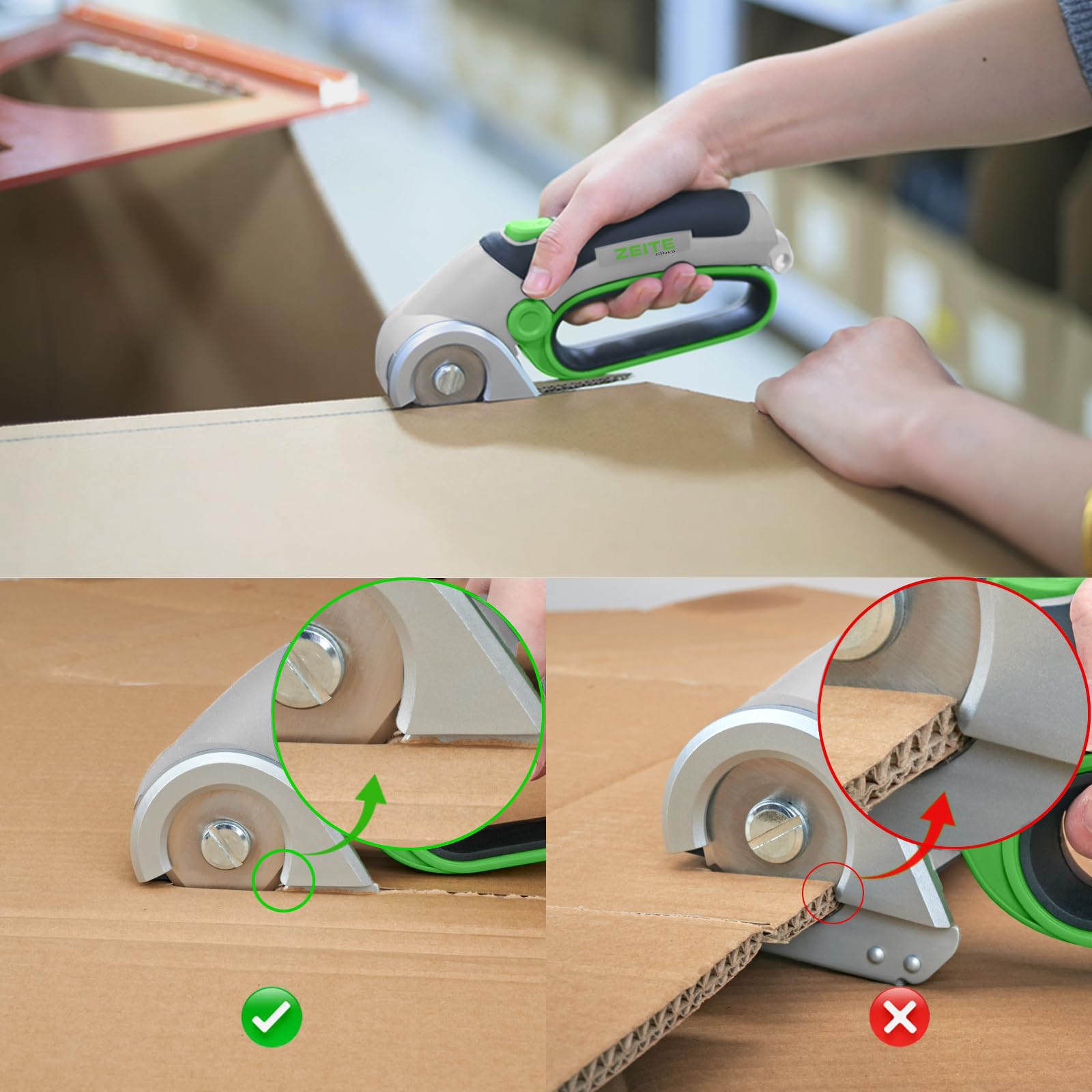 ZEITE 4V cordless electric scissors denim cutting for fabric projects