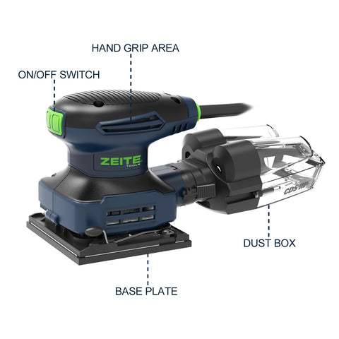 Zeite cyclone dust box technology demonstrates cleaner work with reduced airborne dust.