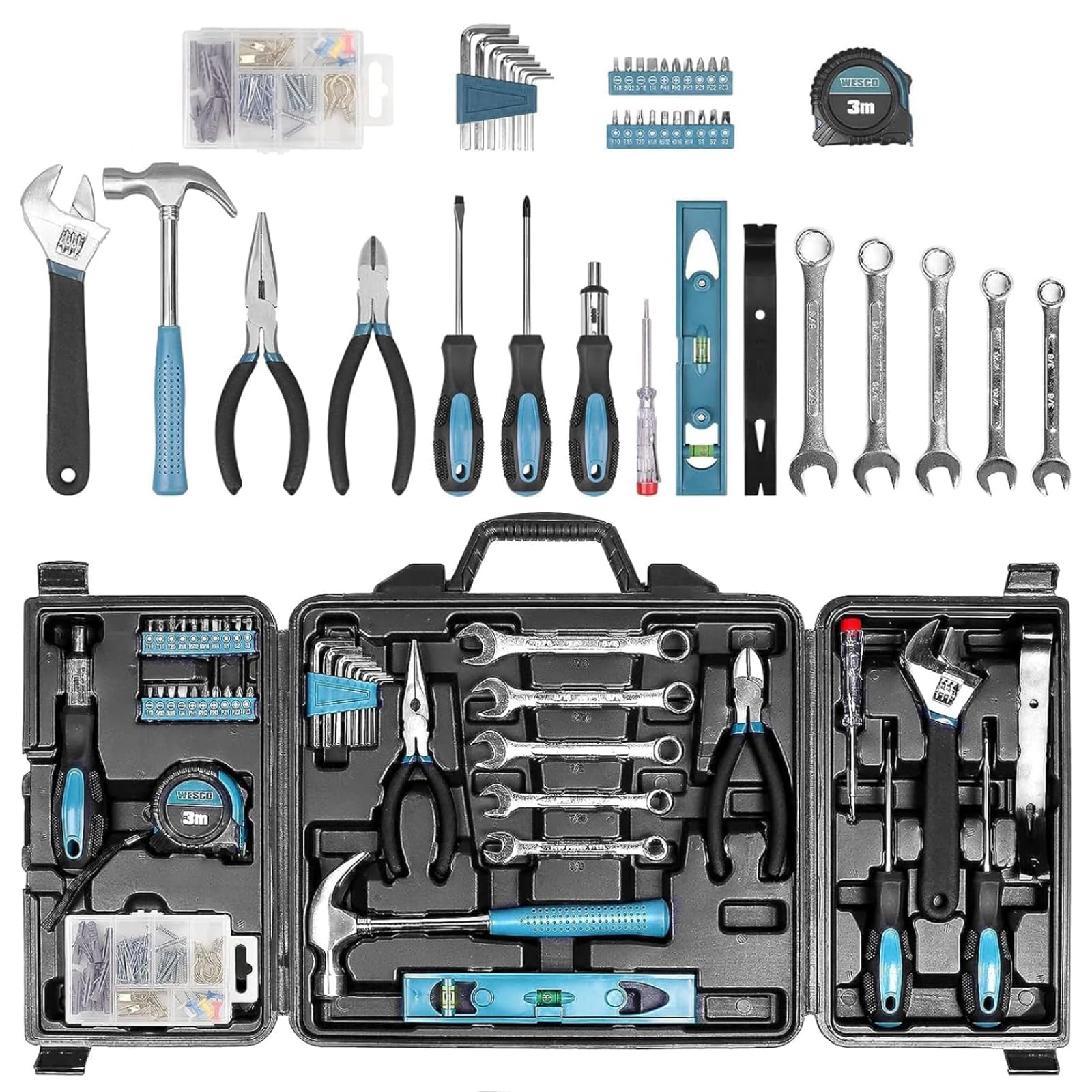 Zeite Tool Kit for Home case closed shows organized storage for quick repairs