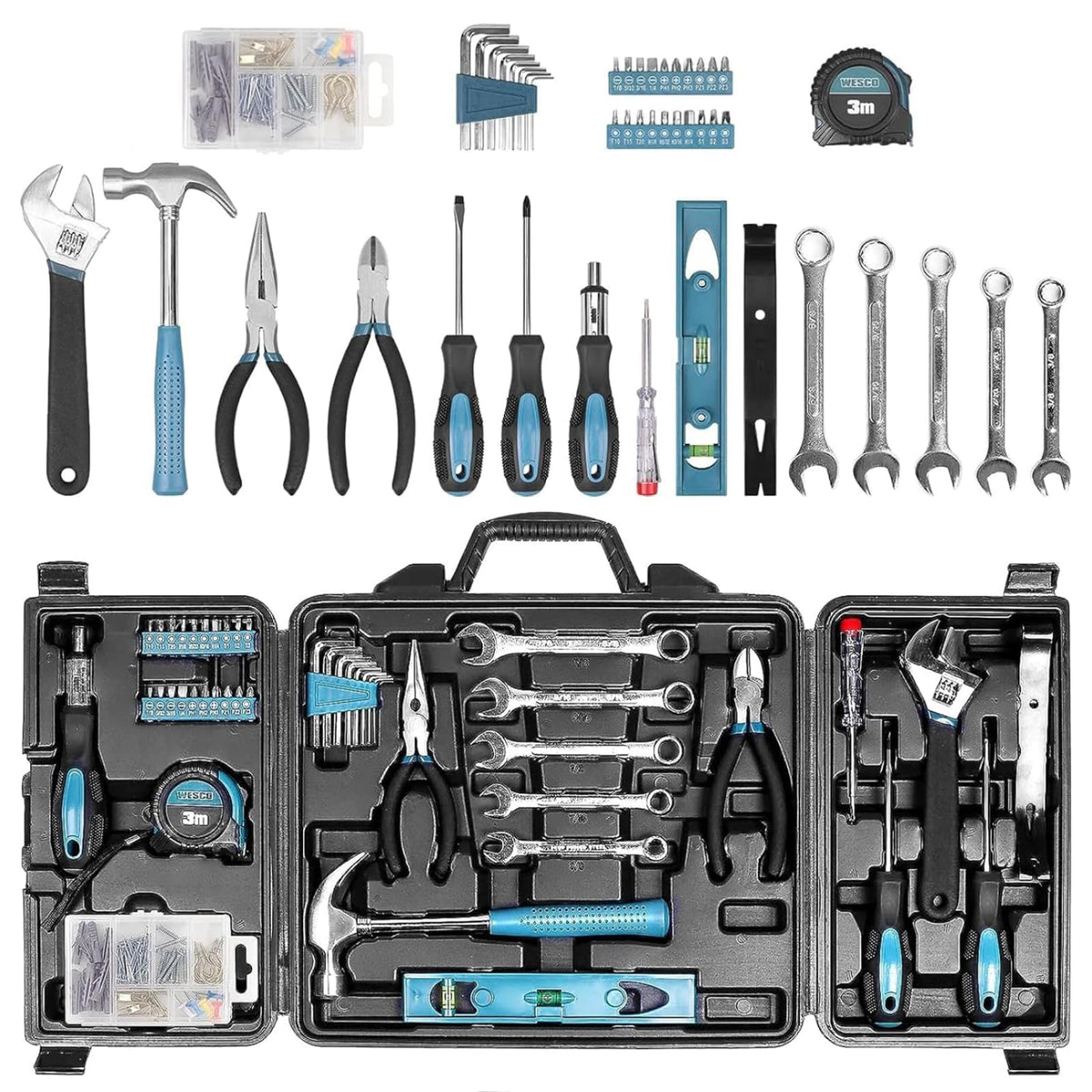 Zeite Tool Kit for Home case closed shows organized storage for quick repairs
