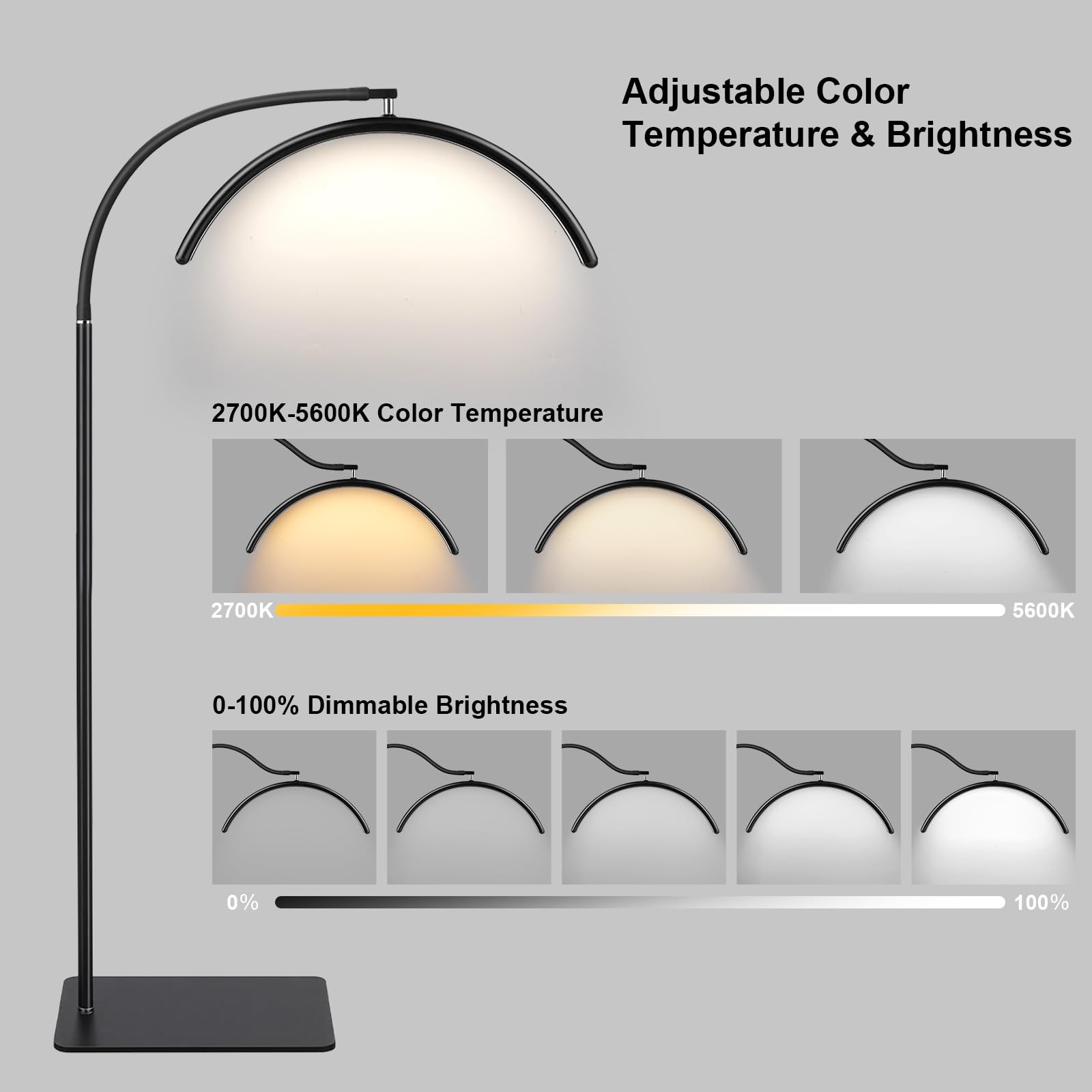 ZEKAHOV LED lamp with CRI 95 delivers true color for tattoos and eyelash extensions.