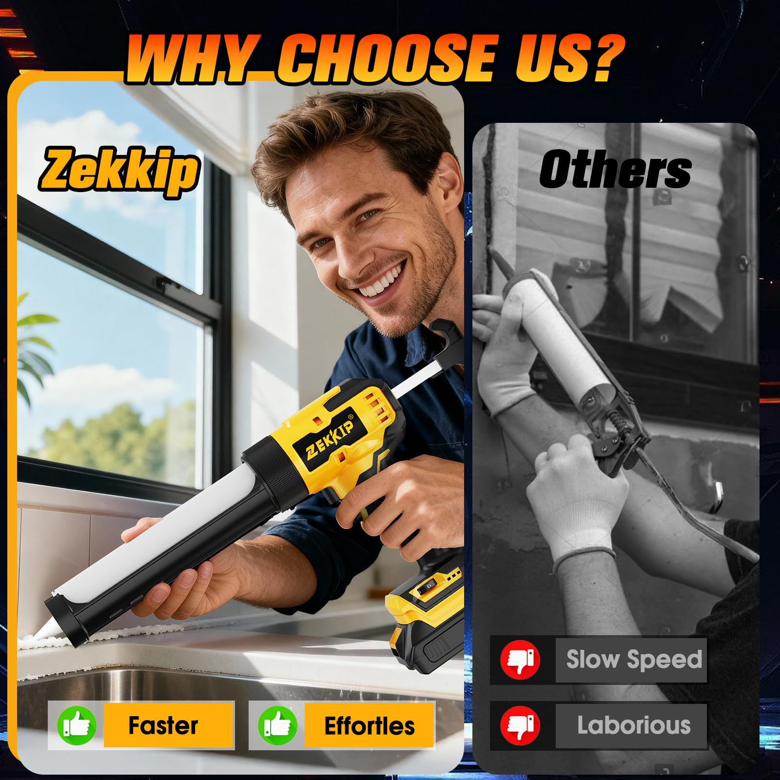 Zekkip included accessories support versatile sealing and repair tasks.