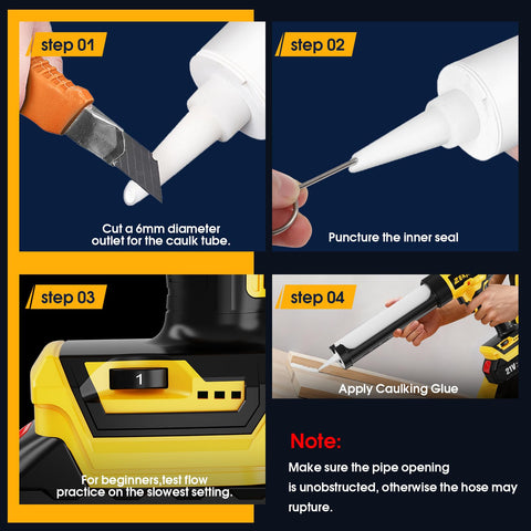 Zekkip caulking gun fits standard 10oz cartridges for quick replacements.