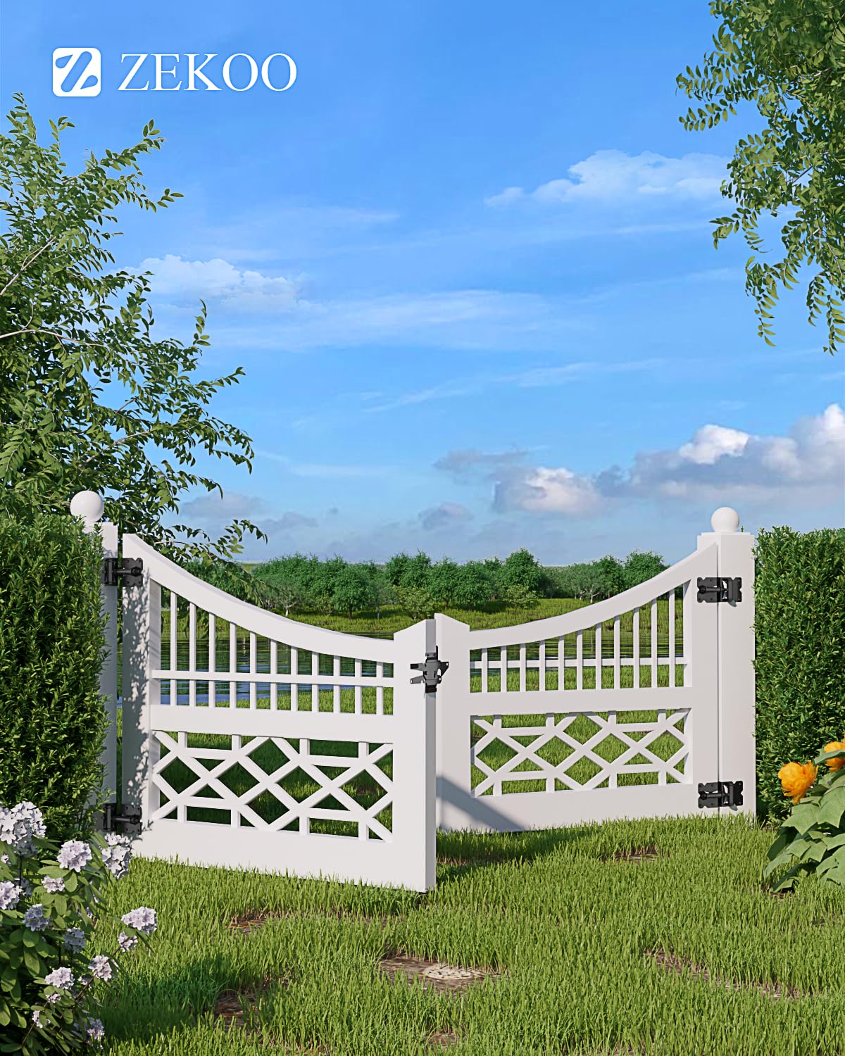 ZEKOO easy-installation kit includes screws and mounting accessories.