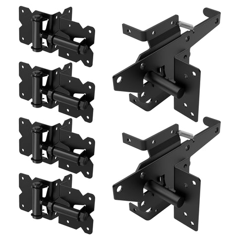ZEKOO gate hardware kit self-closing hinges for family safety.