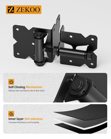 ZEKOO outdoor hardware for wood fences enables sturdy installation.
