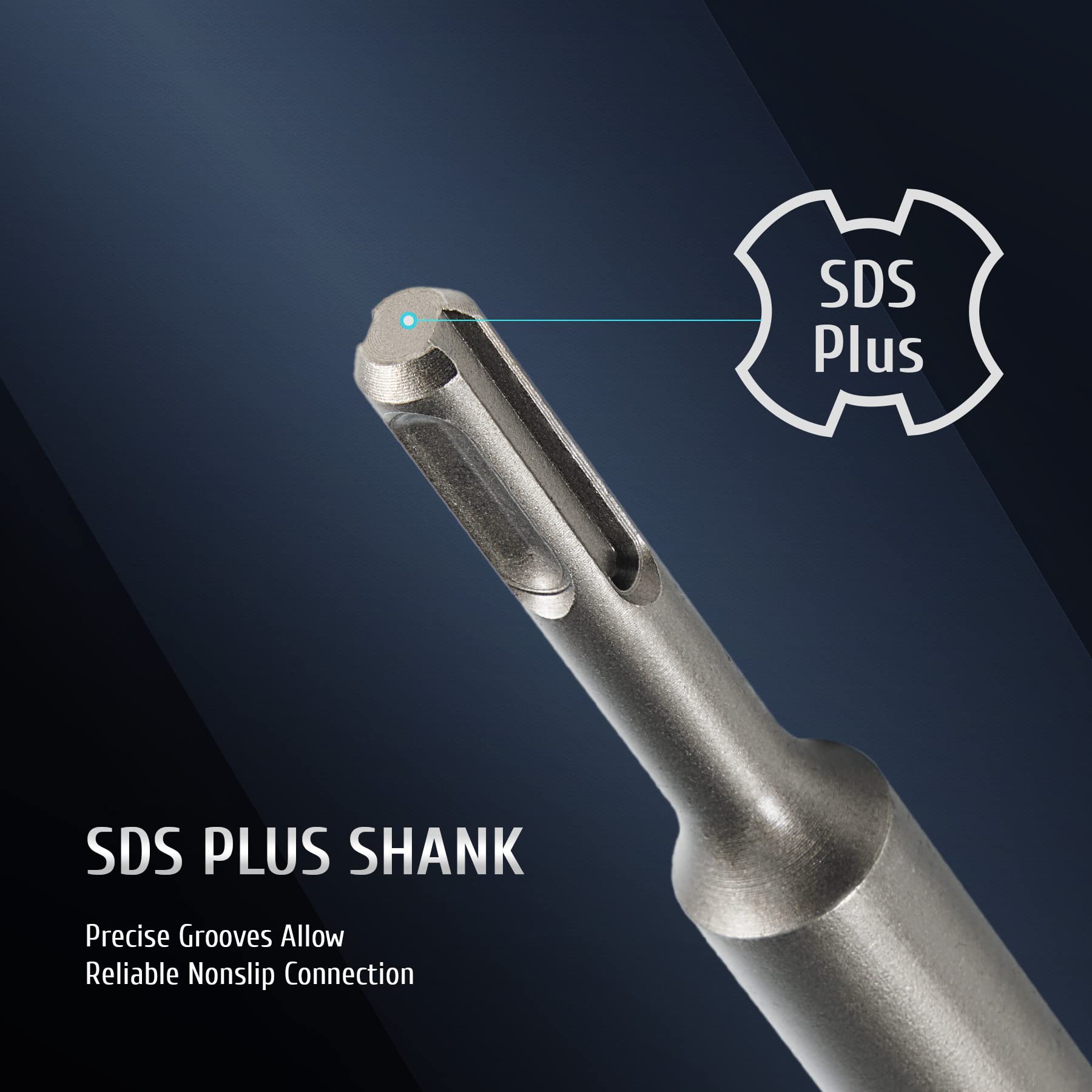 ZELCAN durable chromium steel and tungsten alloy withstands heavy drilling.