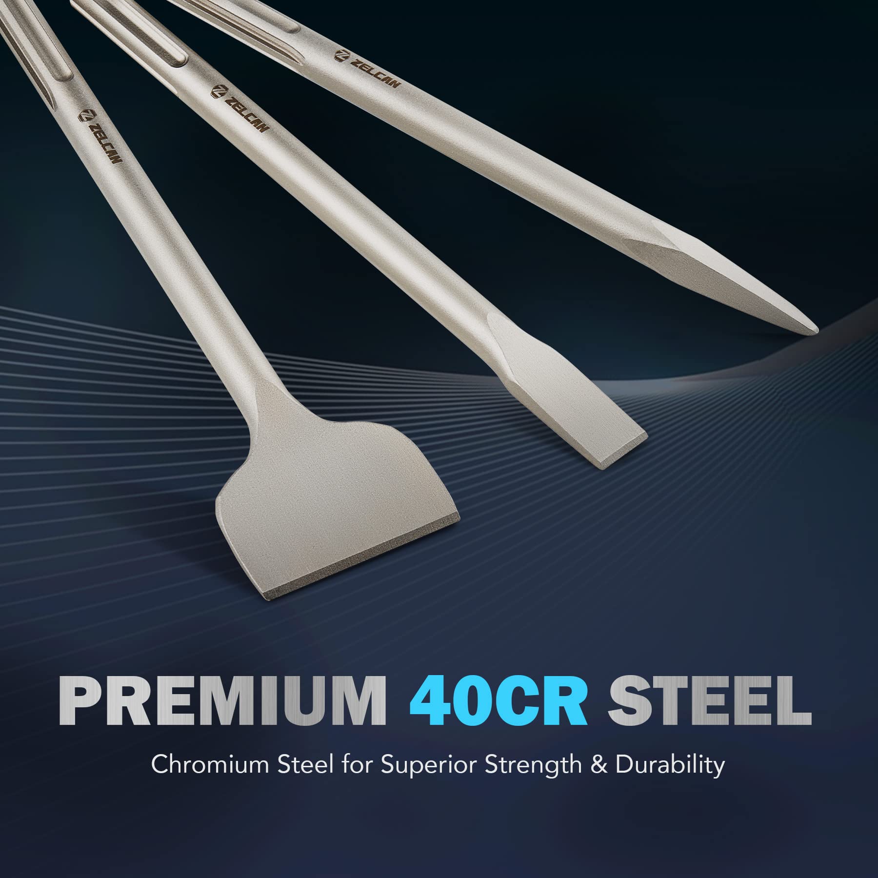ZELCAN heavy-duty construction with drop-forged chromium steel for long-lasting reliability