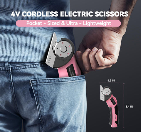 Zeleki ultra-light ergonomic grip reduces fatigue during fabric and carpet work.