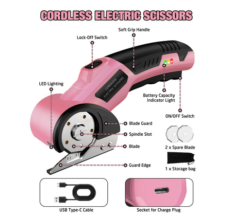 Zeleki multipurpose cutter suited for curtains, leather, plastic, and DIY crafts.