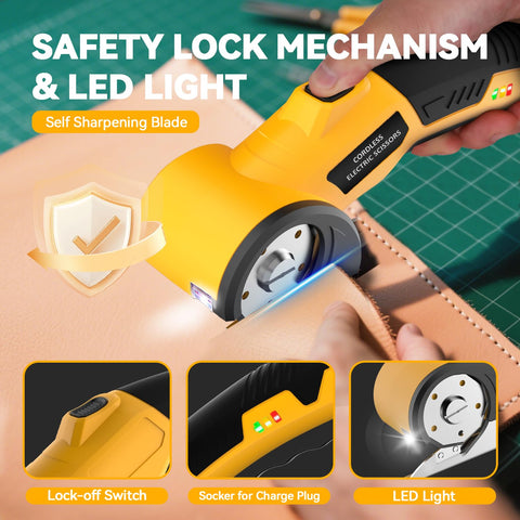 Zeleki LED safety light helps precise cuts in dim spaces