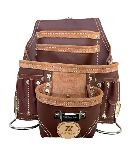 Zeluga 20-110 ten-pocket rigger bag in brown leather for daily professional use