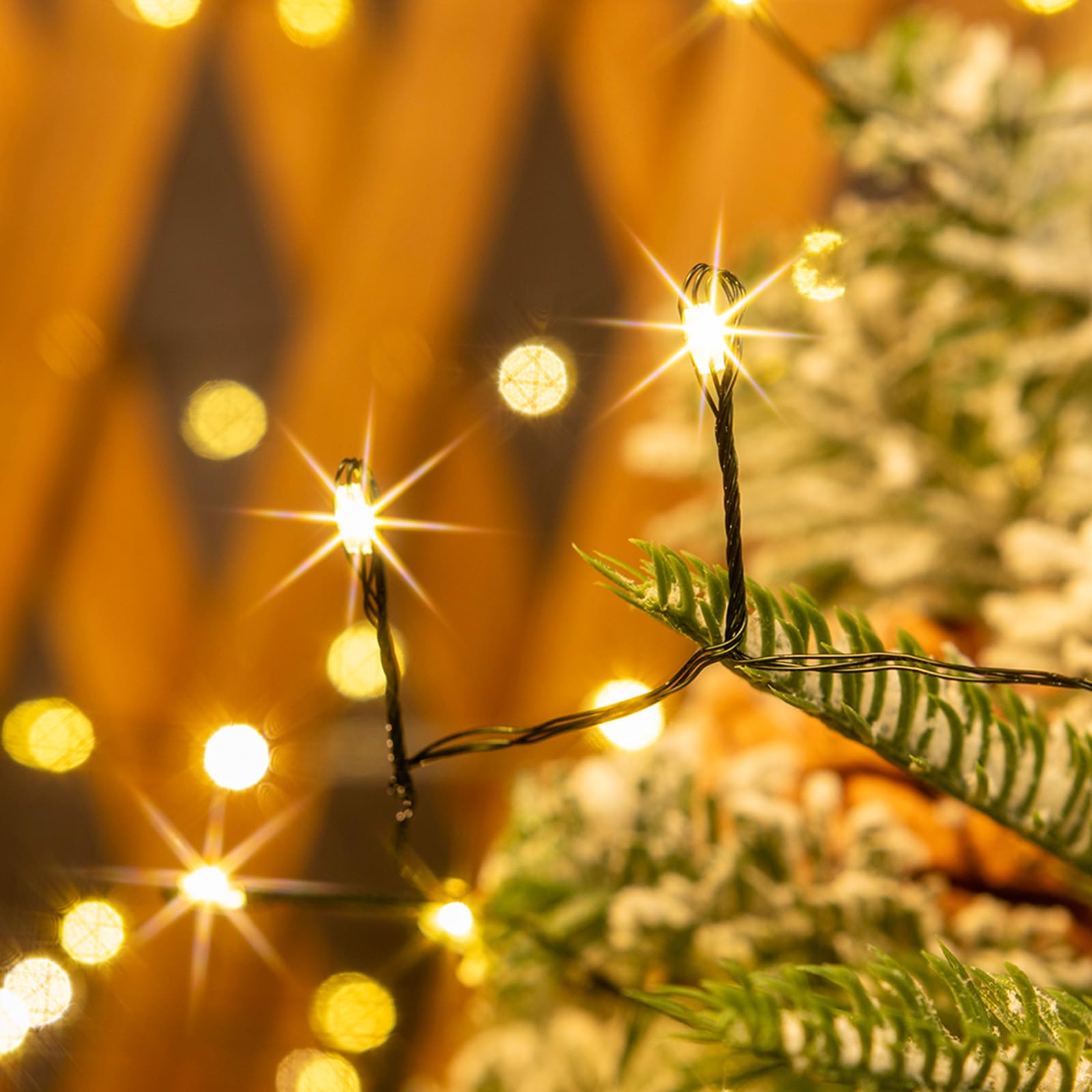 ZELUXDOT Firecracker Fairy Lights energy-saving LEDs lower power use with bright illumination.