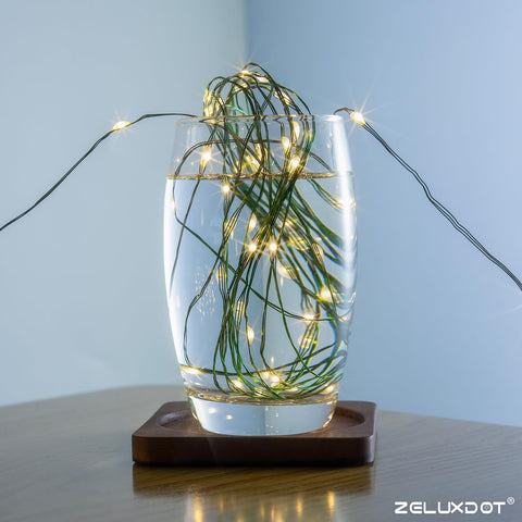 ZELUXDOT green wire bendable copper provides flexible decoration for arches and patios