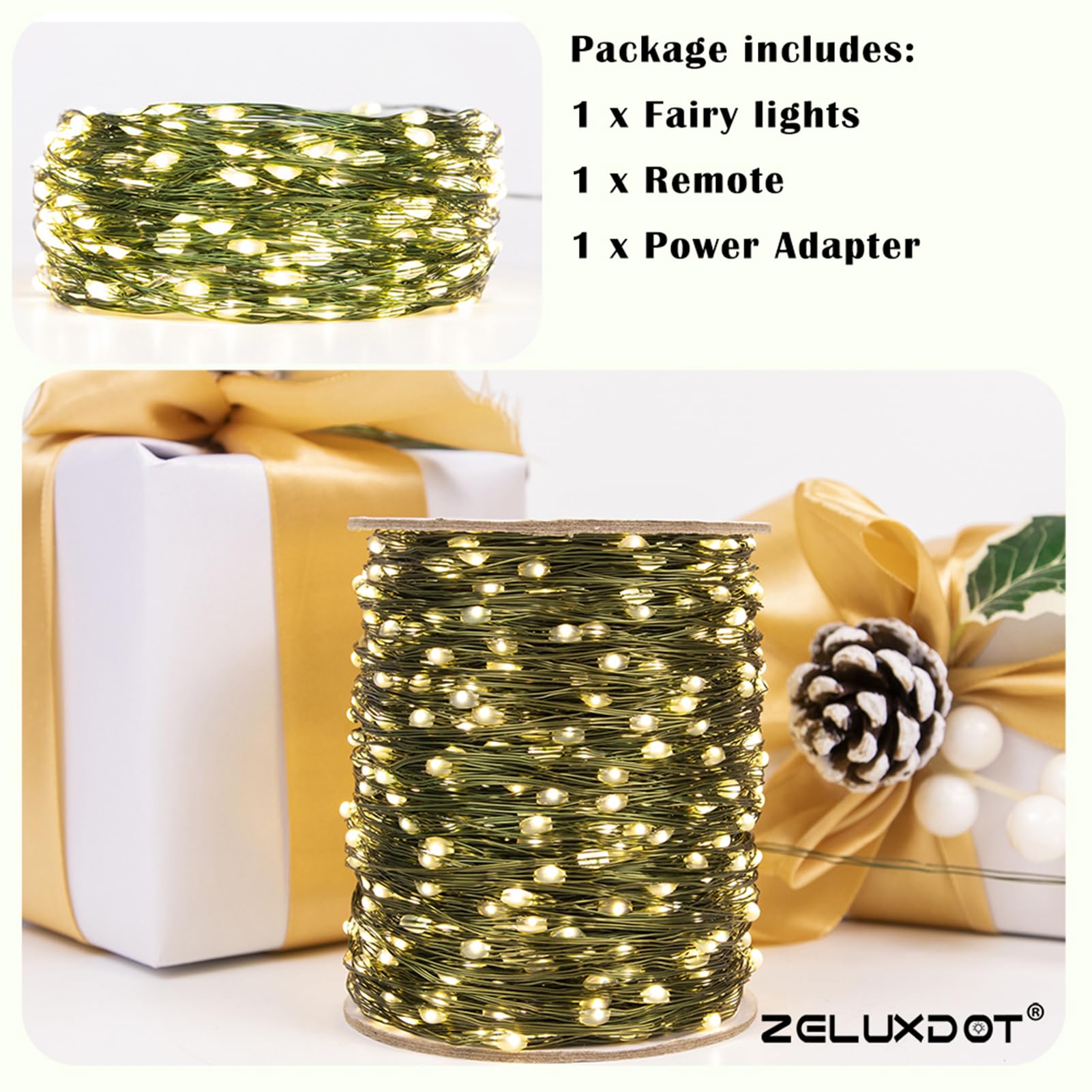 ZELUXDOT versatile lights suit Christmas, weddings, gardens, and travel-friendly setups