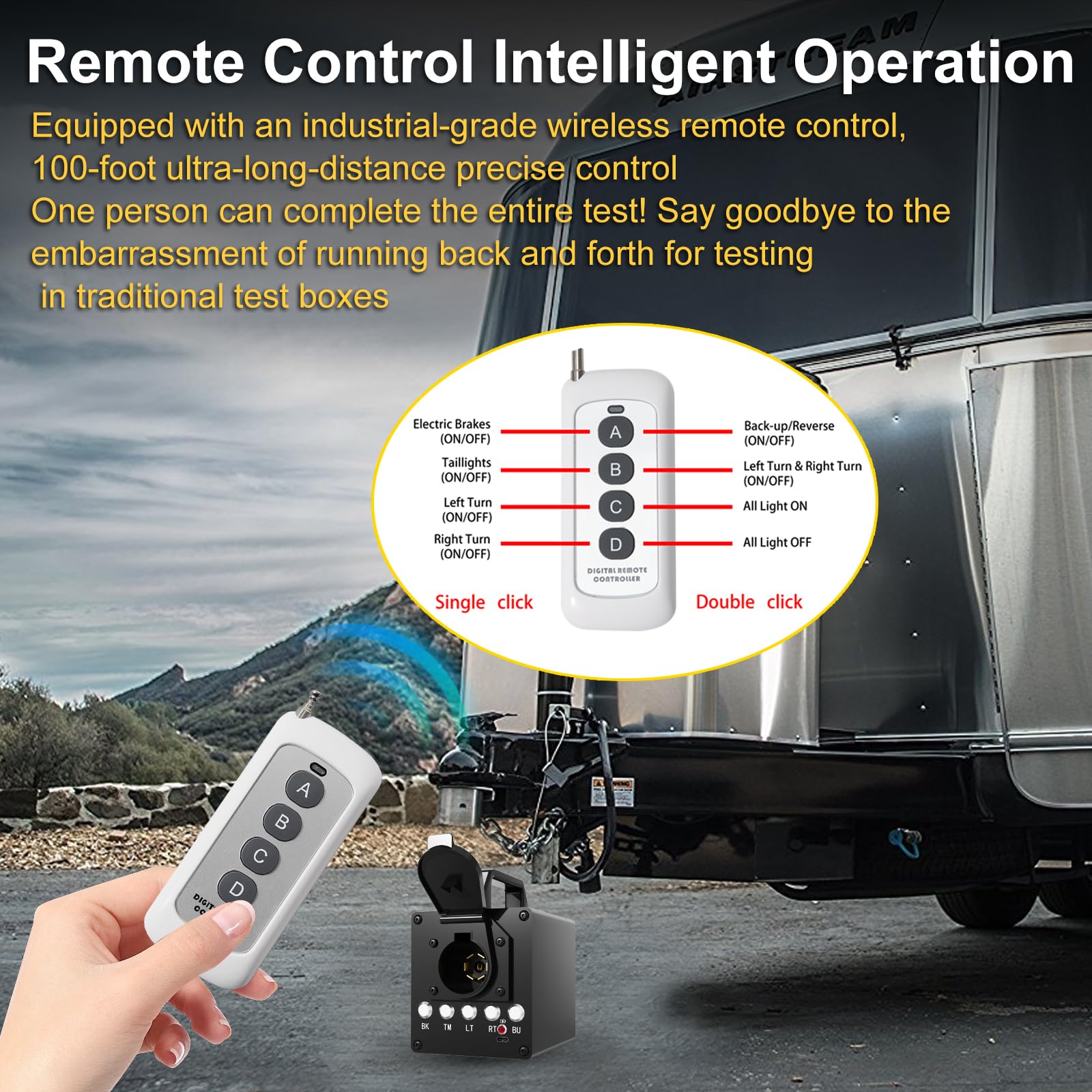 Zelvoro 7-pin flat-spade plug tester for fast main interface checks.