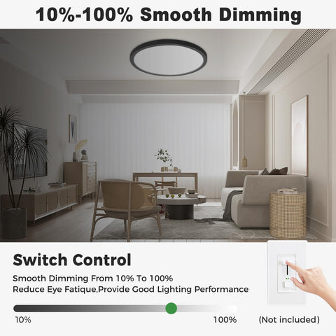 Zemty ceiling light offering five color temperatures for ambient customization