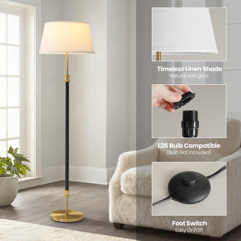 ZenGlimmer lamp supports E26 bulbs for versatile mood settings.