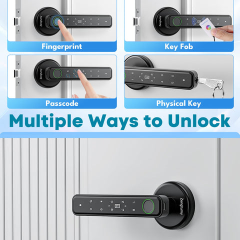 Zengtumy door lock password entry providing secure guest access.