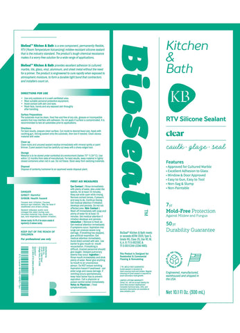 ZERED Clear BioSeal bathroom seam seals tub edges with durability.