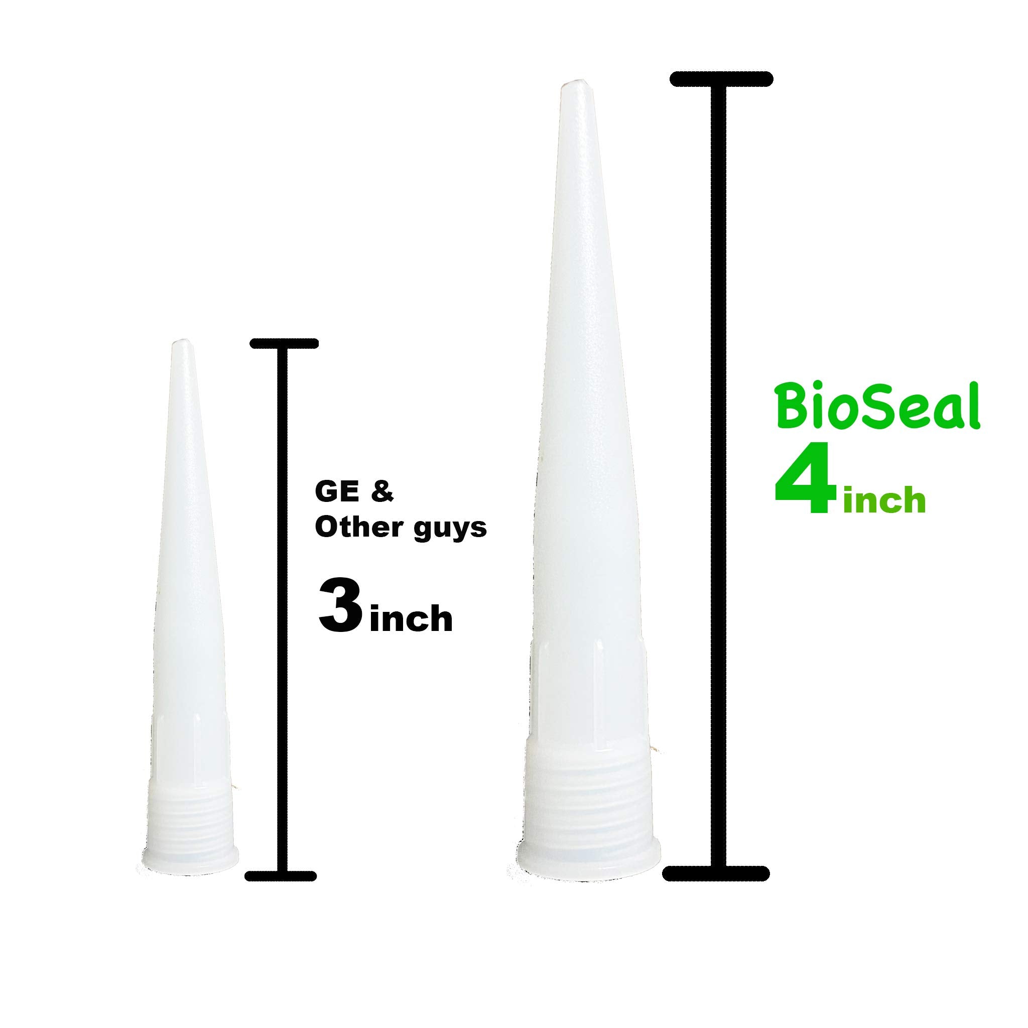 ZERED Clear BioSeal sealant bead on tile forms a waterproof seam.