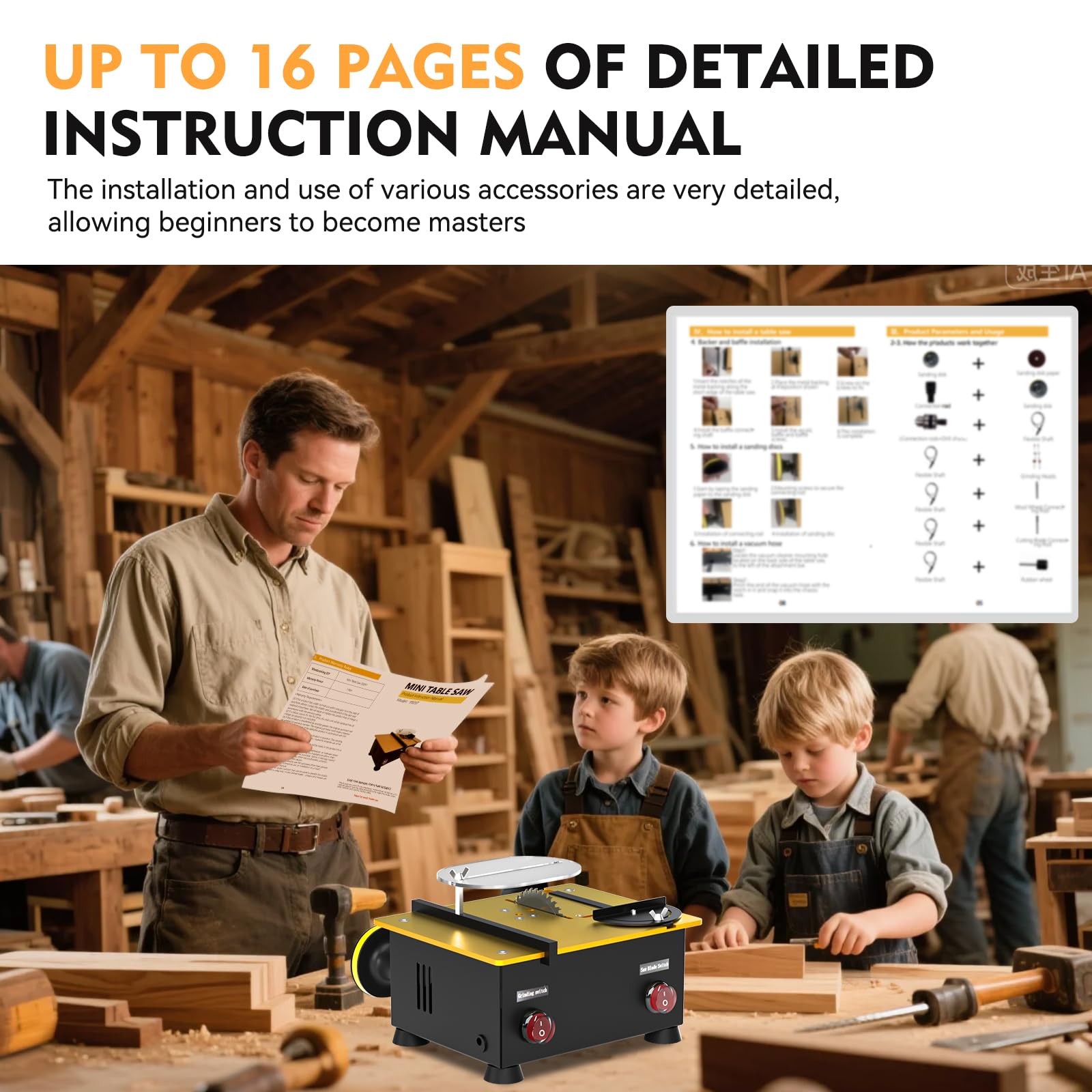 Zericuf extended worktable supports longer pieces with stability