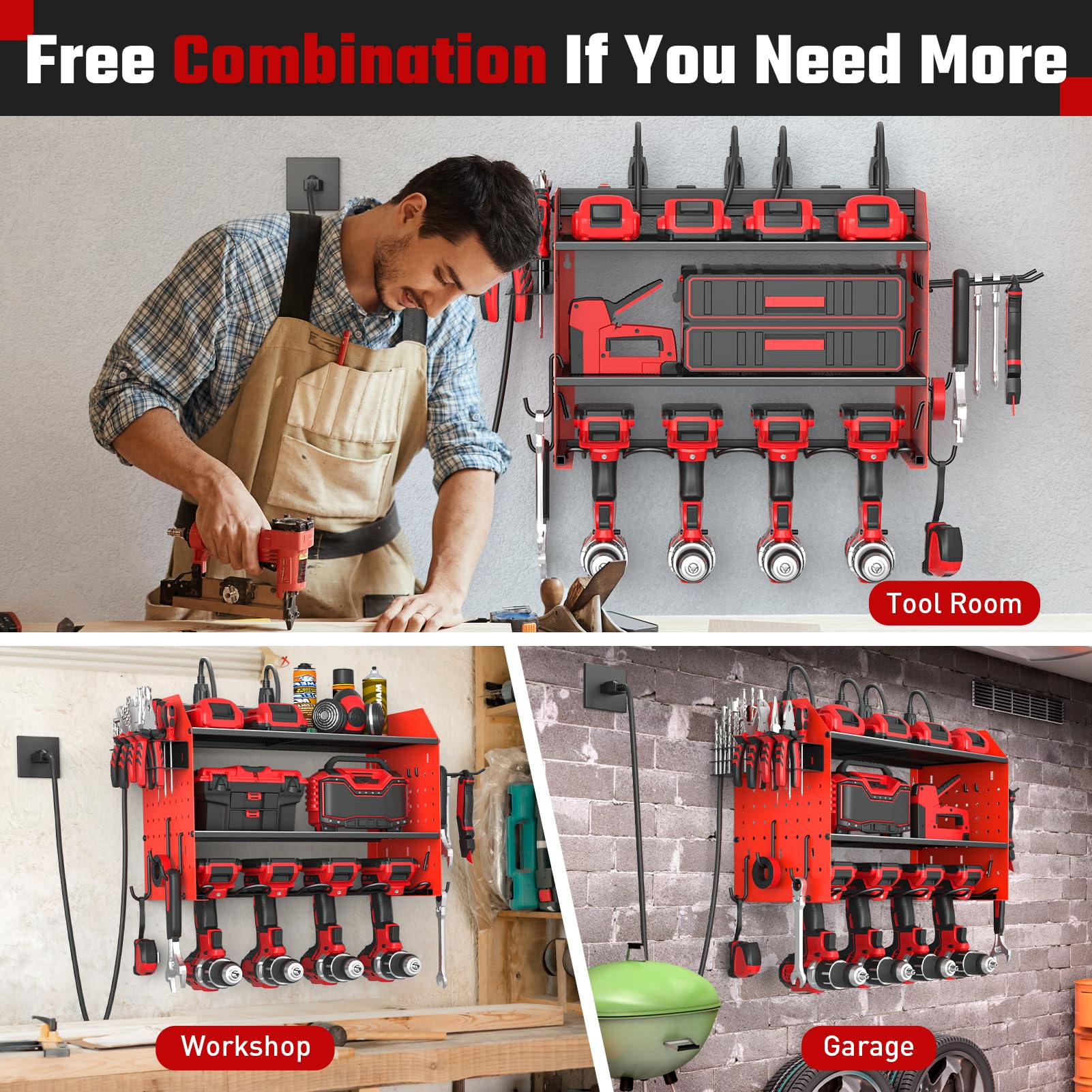 ZESEN organizer steel construction closeup highlights heavy-duty build.