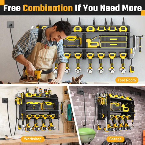 ZESEN workshop setup on wall keeps garage tasks organized and accessible