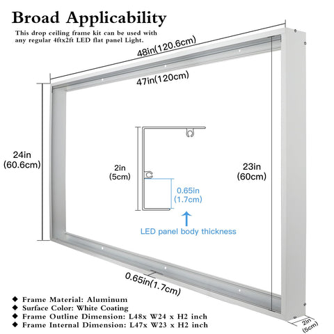 Zevnico 48x24 panel fit check ensures precise compatibility.