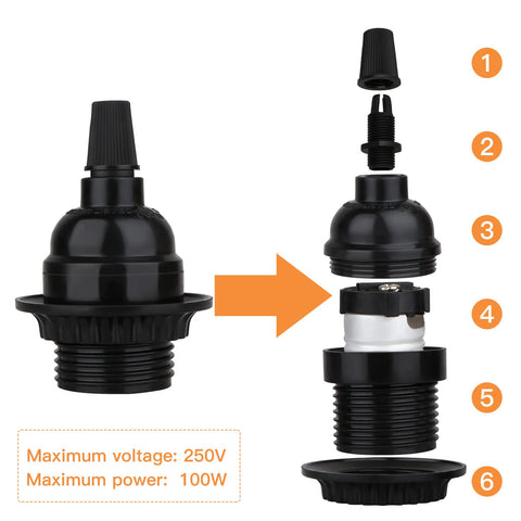 Zevnico retro-style socket perfect for vintage-inspired lighting projects.
