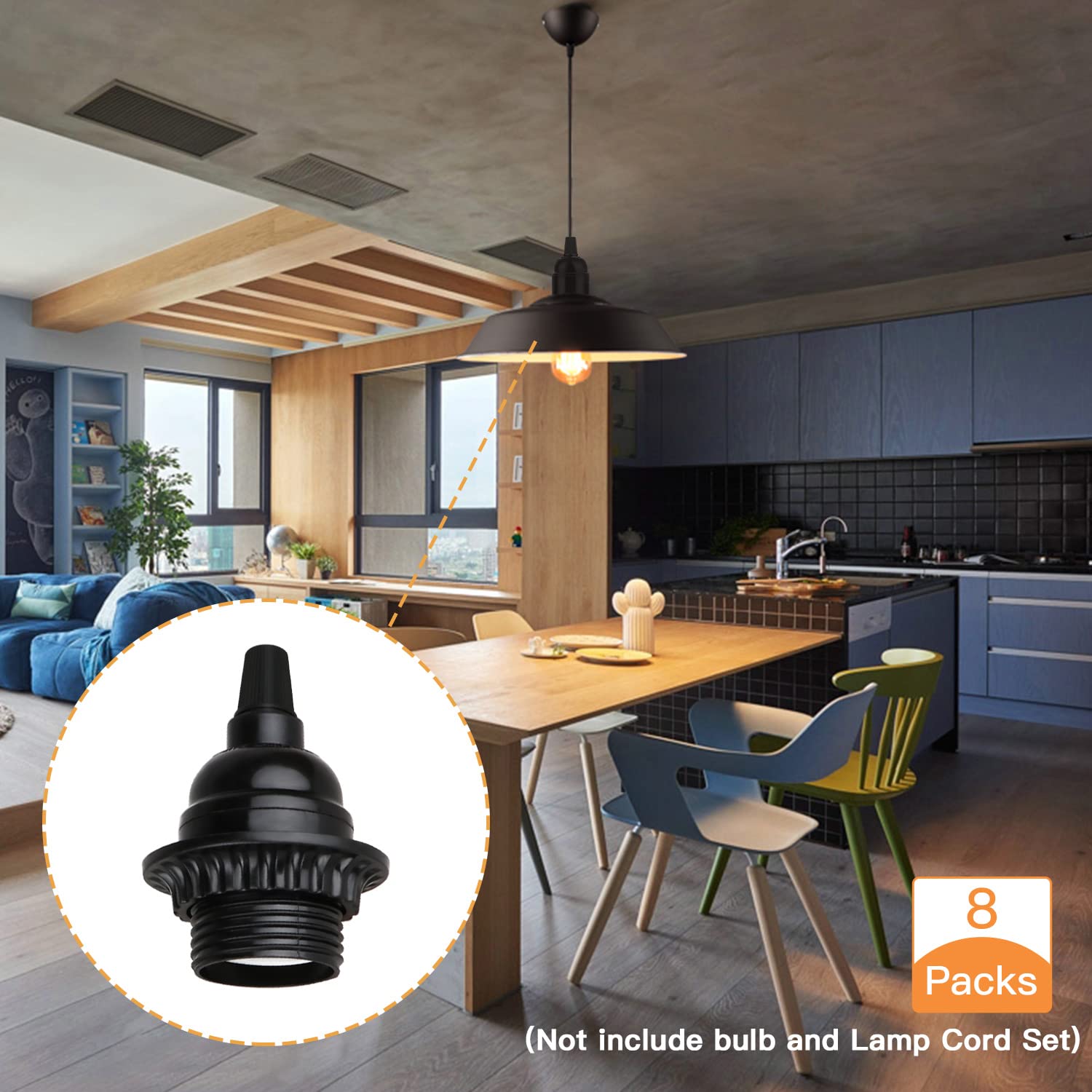 Zevnico socket with threaded cable grips for secure wire protection during installation.