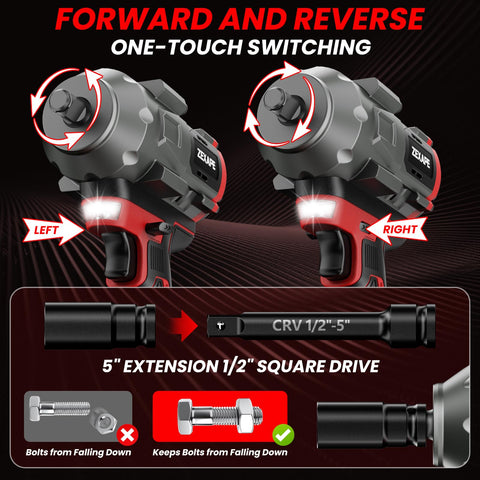 Milwaukee M18 battery compatibility for ZEXAPE cordless impact wrench