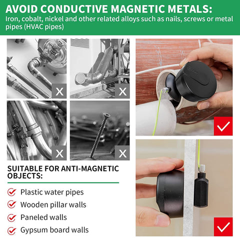 Zezzo Magnetic Wiremag Puller in action navigates under floorboards with magnet-assisted precision